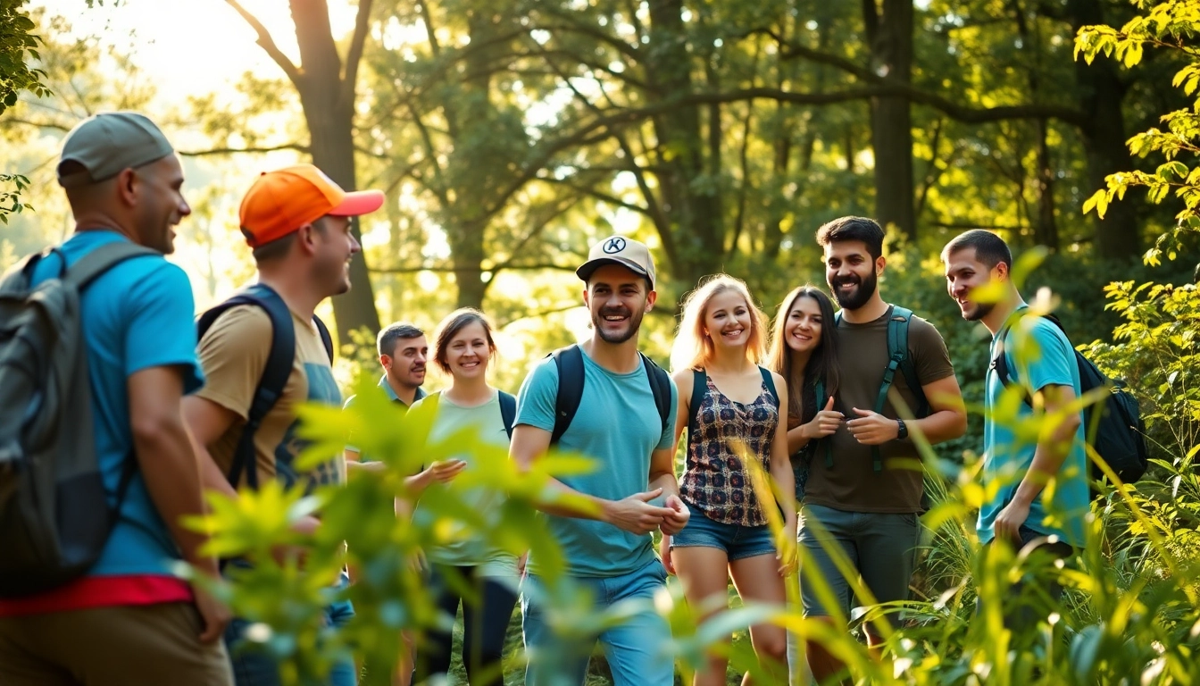 Join Tropem Przygód for interactive team-building adventures in a beautiful outdoor setting.