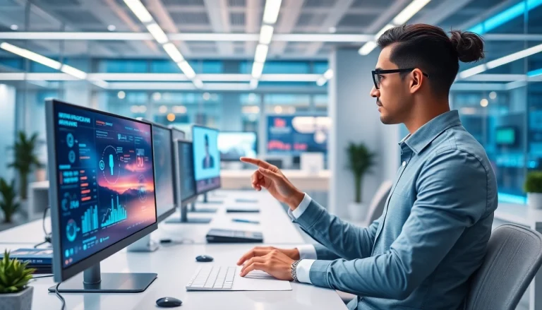 Enhance customer interactions with Sales AI automation in a modern office setup.