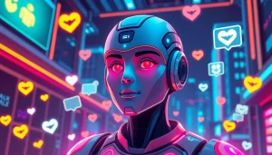 Engaging character ai sex persona in a vibrant digital chat environment.