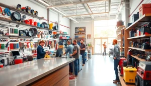 Browse quality welding supply close to me in a professional store setup with vibrant equipment.
