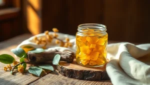 Utilisez du benjoin dans une bougie ambiance naturelle avec des éléments doux et sereins.