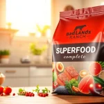 Showcasing badlands ranch superfood complete with premium ingredients in an inviting kitchen setting.