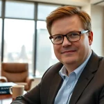 J.D. Vance showcases his estimated jd vance net worth in a professional office environment.