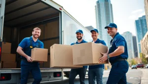 Professional movers handling items with care, representing the best moving company in Toronto.
