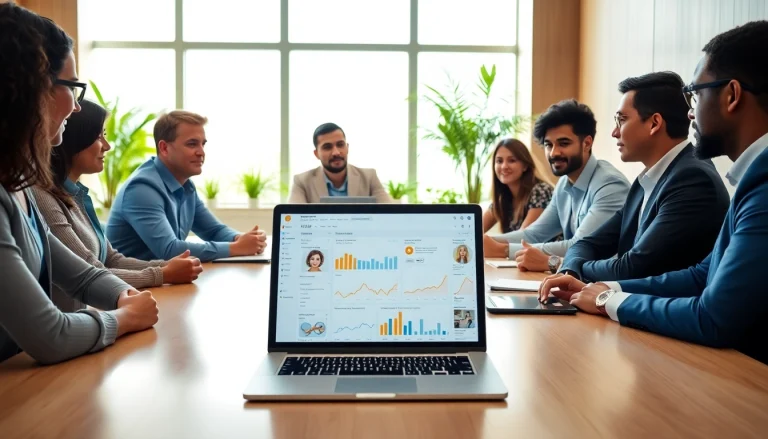 Engaged team discussing strategies for amazon wholesale in a modern conference room.